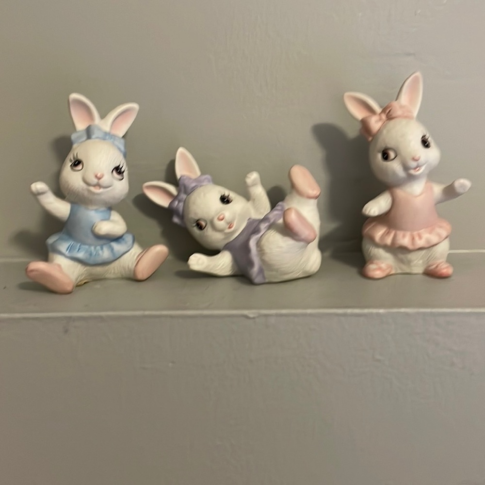 Vintage Homco Dance Bunnies